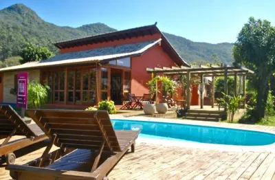 Casa em condomínio fechado com 7 quartos para alugar na estrada joão belarmino da silva, armação do pântano do sul, florianópolis, 400 m2 por r$ 20.000