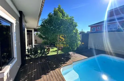 Casa em condomínio fechado com 3 quartos à venda na avenida dos jerivás, cachoeira do bom jesus, florianópolis, 210 m2 por r$ 1.799.999