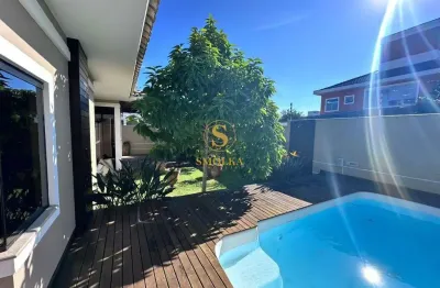 Casa em condomínio fechado com 3 quartos à venda na avenida dos jerivás, cachoeira do bom jesus, florianópolis, 210 m2 por r$ 1.799.999