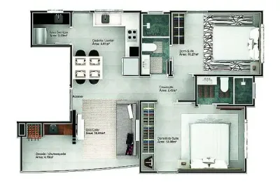 Apartamento com 2 quartos à venda no balneário perequê, porto belo , 62 m2 por r$ 800.000