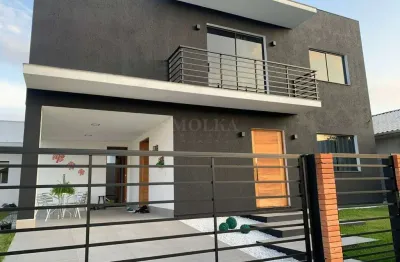 Casa em condomínio fechado com 3 quartos à venda na rodovia virgílio várzea, canasvieiras, florianópolis, 390 m2 por r$ 1.850.000