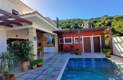 Casa em condomínio fechado com 4 quartos à venda na rua da cássia aleluia, cachoeira do bom jesus, florianópolis, 255 m2 por r$ 3.300.000