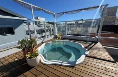 Cobertura com 3 quartos para alugar na rua luiz elias daux, ingleses do rio vermelho, florianópolis, 144 m2 por r$ 4.400
