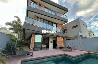 Casa em condomínio fechado com 6 quartos à venda na avenida dois, 100, portal do sol, contagem por r$ 5.500.000