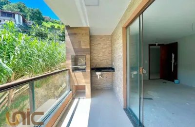 Apartamento com 2 dormitórios à venda, 73 m² por r$ 460.000,00 - quinta da barra - teresópolis/rj