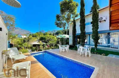 Casa com 4 dormitórios à venda, 500 m² por r$ 2.490.000,00 - golfe - teresópolis/rj