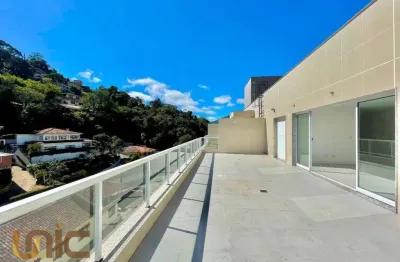 Cobertura com 3 dormitórios à venda, 205 m² por r$ 1.100.000,00 - agriões - teresópolis/rj