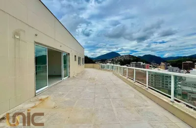 Cobertura com 3 dormitórios à venda, 205 m² por r$ 1.400.000,00 - agriões - teresópolis/rj