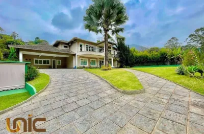 Casa com 5 dormitórios à venda, 600 m² por r$ 4.200.000,00 - parque do imbui - teresópolis/rj