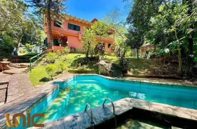 Belíssima casa com 4 dormitórios à venda, 450 m² por r$ 2.190.000 - chácara entrerios - guapimirim/rj