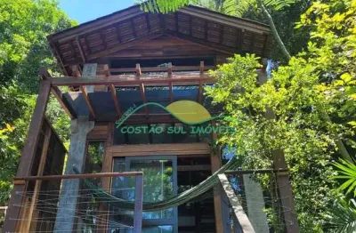Diárias- casa arborizada, conexão total com a natureza no morro das pedras em  florianópolis - disp