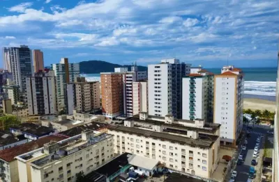 Apto de 2 dorm c/1 suíte, sacada gourmet, 150 metros da praia. 118 m² de área útil. bairro; guilhermina.