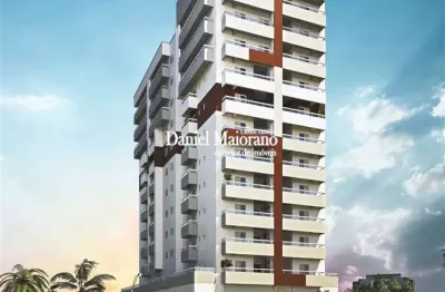 Apto de 2 dorm c/ suíte, 63,44 m² de área útil, 70 metros da praia. bairro: maracanã.