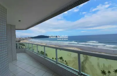 Apto de 3 dorm c/ 1 suíte, frente mar, 2 vagas, 123,58 m² de área útil. bairro: guilhermina.