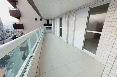 Apto de 3 dorm c/2 suítes, sacada gourmet, 100 metros da praia. 139 m² de área útil. bairro; guilhermina.