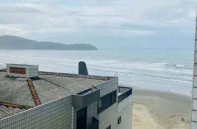 Apto de 2 dorm c/ 1 suíte, frente mar, 1 vaga, 82,07 m² de área útil. bairro guilhermina.
