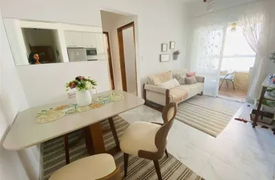 Apto de 2 dorm c/ 1 suíte, mobiliado, sacada gourmet, vista mar, 62 m² de área útil. bairro: flórida.