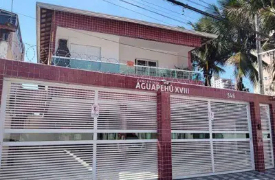 Casa de condomínio c/ 2 dorm, 340 metros da praia, 75 m² de área útil. bairro: aviação.