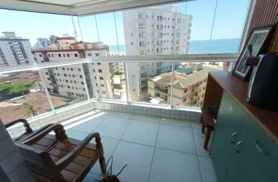 Apto 2 dorms c/1 suíte, 2 vagas, sacada,72 m² de área útil, vista mar. bairro: caiçara.