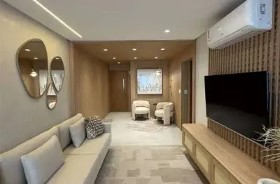 Apto de 2 dorm c/ 2 suítes, 2 vagas, 87 m² de área útil. bairro: canto do forte.