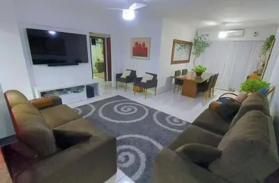 Apto com 3 dorm sendo 1 suíte, vista mar, 110 m² de área útil, bairro: vila tupi.