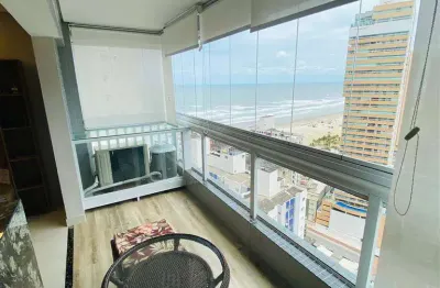 Apto de 2 dorm c/ suíte e sacada gourmet c/ vista mar, 77 m² de área útil. bairro: boqueirão.