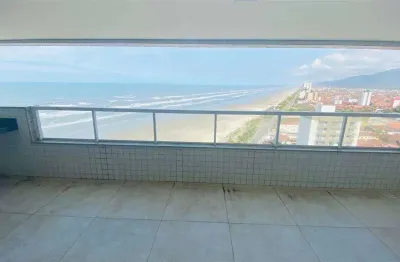 Apto de 3 dorm c/ suíte, vista mar, 120,33 m² de área útil. bairro: vila caiçara.
