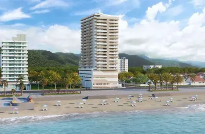 Apto de 2 dorms c/ 2 suítes, sacada gourmet com vista mar, 2 vagas, 93,67 m² de área útil. bairro: aviação.