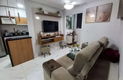 Apartamento com 2 dormitórios à venda, 56 m² por r$ 335.000,00 - jardim dos pássaros - guarujá/sp