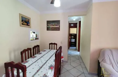 Apartamento com 2 dormitórios à venda por r$ 300.000,00 - jardim três marias - guarujá/sp