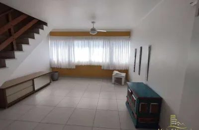 Apartamento duplex com 2 dormitórios para alugar, 140 m² por r$ 5.400,00/mês - astúrias - guarujá/sp