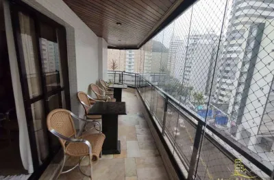 Apartamento com 4 dormitórios à venda, 163 m² por r$ 850.000,00 - astúrias - guarujá/sp