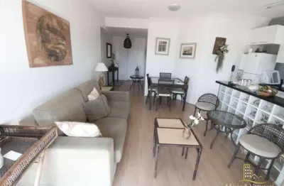 Apartamento com 1 dormitório, 54 m² - venda por r$ 470.000,00 ou aluguel por r$ 3.500/mês - tombo - guarujá/sp