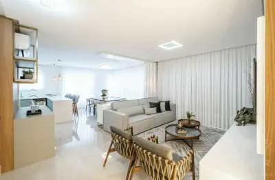 Apartamento de 4 suítes, 3 vagas e varanda gourmet com churrasqueira, mobiliao e equipado - quadra mar em bc!
