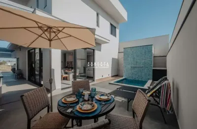 Casa sobrado em indaiatuba, condomínio viena com 3 suítes - 204 m²