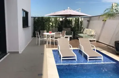 Casa sobrado em indaiatuba, condomínio maria dulce com 4 suítes - 294 m²