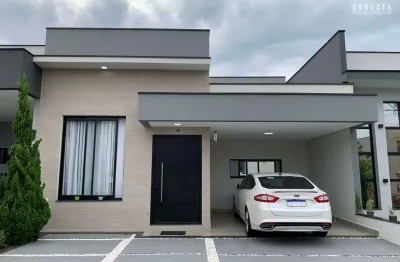 Casa térrea em indaiatuba, condomínio mantova com 3 suítes - 140 m²