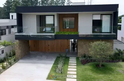 Casa sobrado em indaiatuba, condomínio villa dos pinheiros com 4 suítes - 480 m²