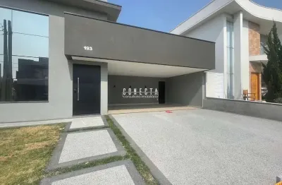 Casa térrea em indaiatuba, condomínio jardins di roma com 3 suítes - 196m²