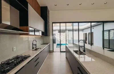 Casa térrea em indaiatuba, condomínio gran reserve com 3 suítes - 190 m²