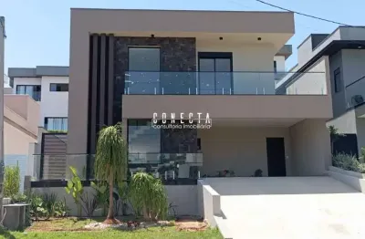 Casa sobrado em indaiatuba, terra magna com 3 suítes - 226 m²