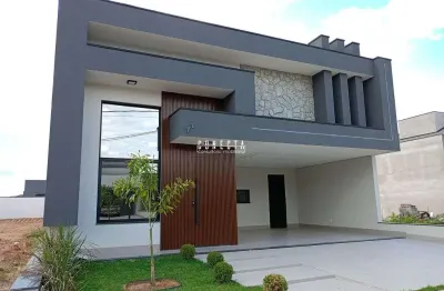Casa térrea indaiatuba, condomínio gran reserve com 3 suítes - 186 m²