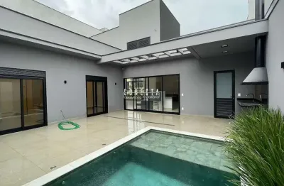 Casa térrea em indaiatuba, condomínio maria josé com 3 suítes - 216 m²