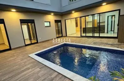 Casa térrea em indaiatuba, condomínio maria josé com 3 suítes - 190 m²