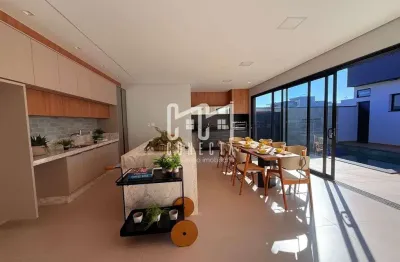 Casa térrea em indaiatuba, condomínio maria cândida com 3 suítes - 200 m²