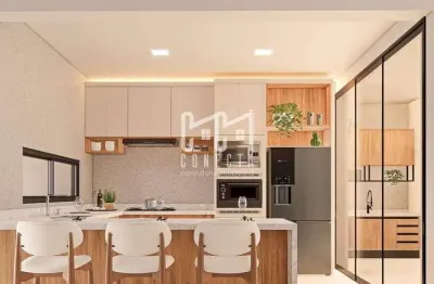Casa térrea, condomínio residencial milano com 3 suítes - 210 m²