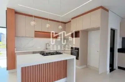 Casa térrea em indaiatuba, residencial evidências com 3 suítes 198 m²