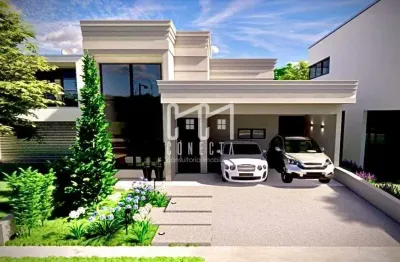 Casa térrea em indaiatuba, condomínio jardins di roma com 3 suítes - 196 m²