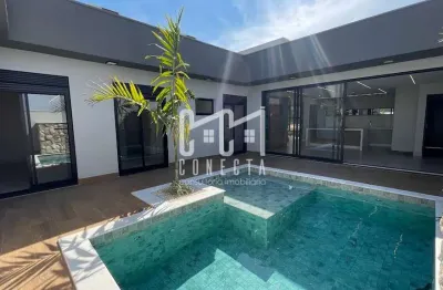 Casa térrea em indaiatuba, condomínio maria cândida com 3 suítes - 198 m²