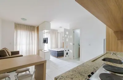 Apartamento 1 dormitório para alugar, 34 m² por r$ 2.300/mês + taxas- mobiliado, sacada, aceita pet - centro - curitiba/pr